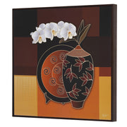 Furn & Deco Golden Embossed Wall Painting For Home Decoration